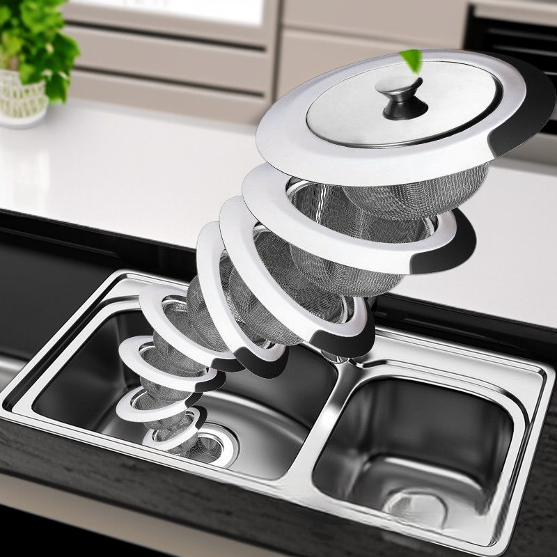 스테인리스 뚜껑 방취 하수구 싱크대 거름망