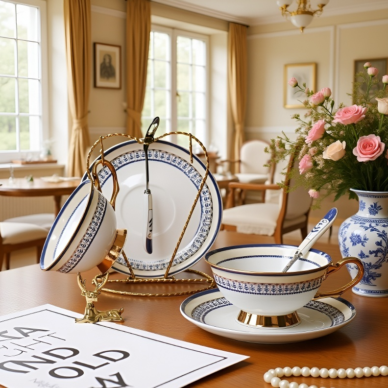 ギフト用パッケージに入ったティーカップ＆ソーサーセット