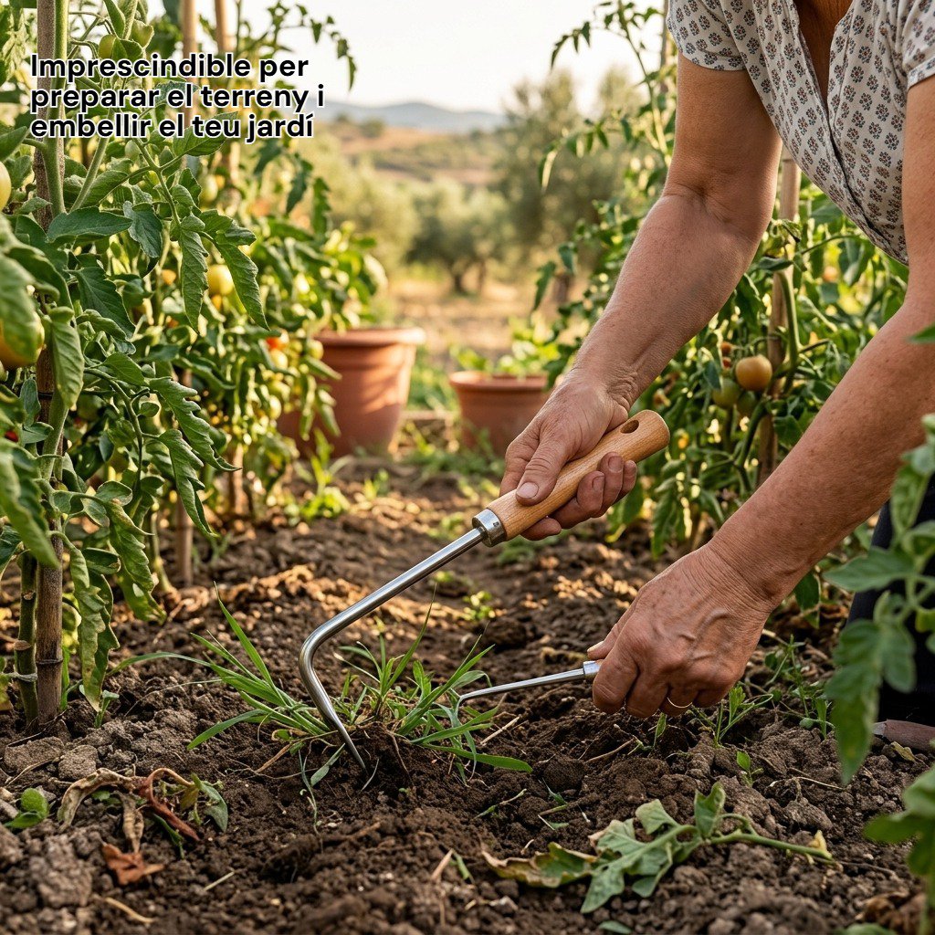 Eina de jardineria de forquilla d'acer inoxidable