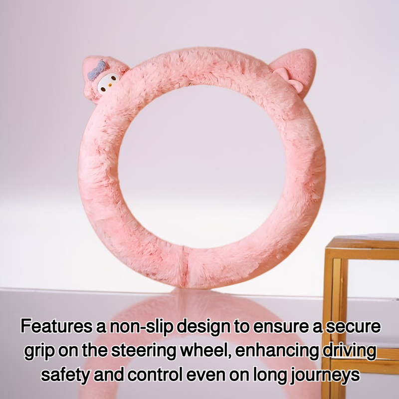 women's non-slip and warm car steering wheel cover