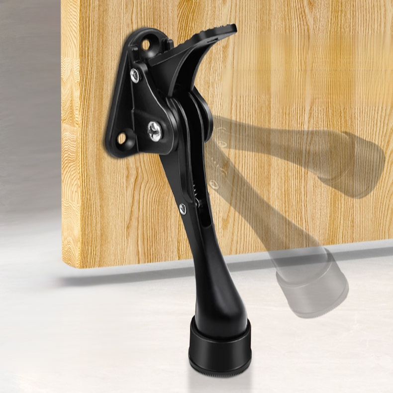 Amortiguador de puerta tipo herradura, resistente y semiautomático, tope de puerta para techo