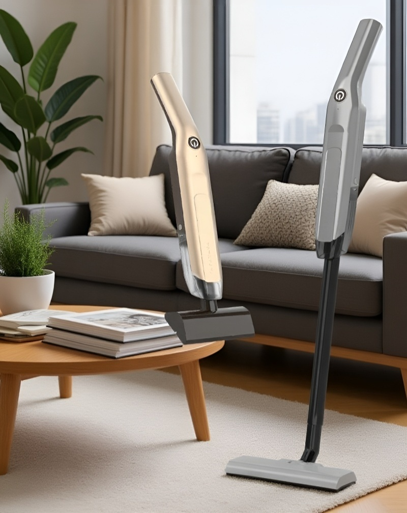 Aspiradora multifuncional con accesorios para diferentes superficies