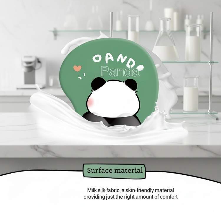 Panda mouse pad with soft wrist cushion