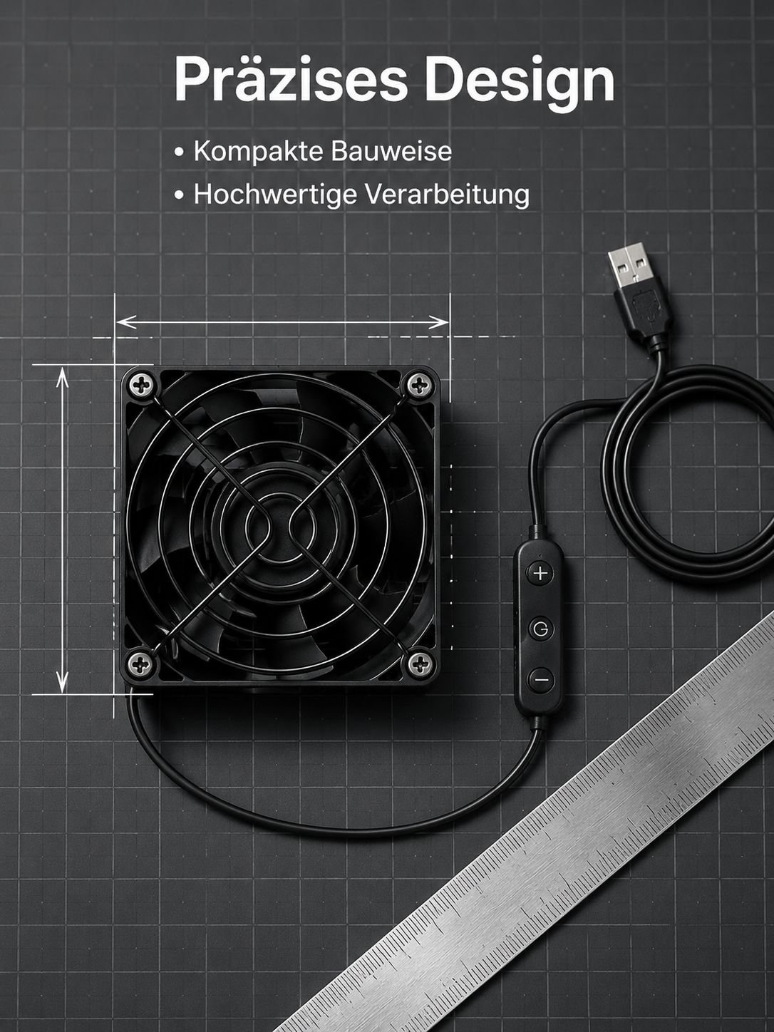 Kompakter und leistungsstarker DC-Schaltschrank-Ventilator