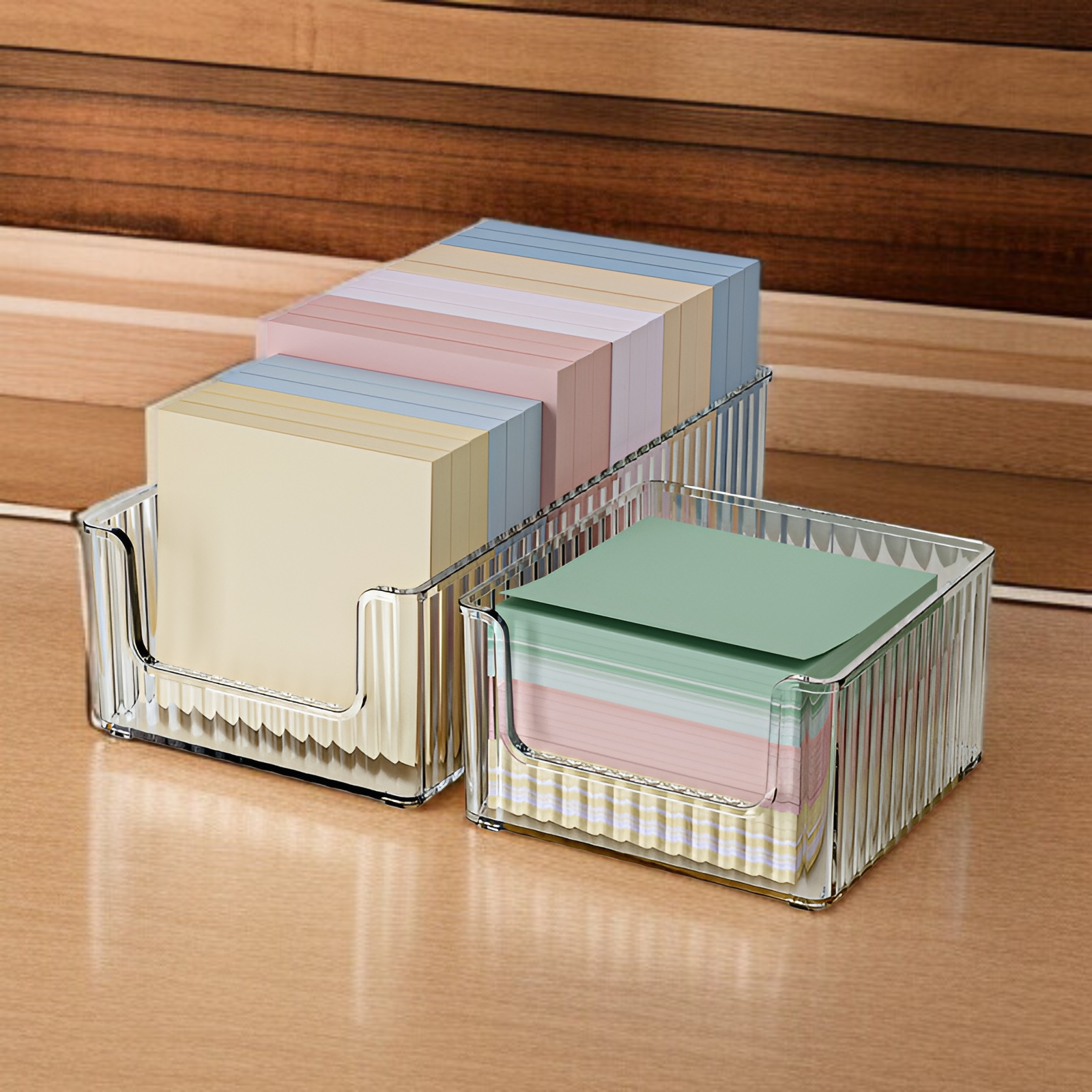 Transparente Desktop-Aufbewahrungsbox mit Schubladen für Schreibwaren