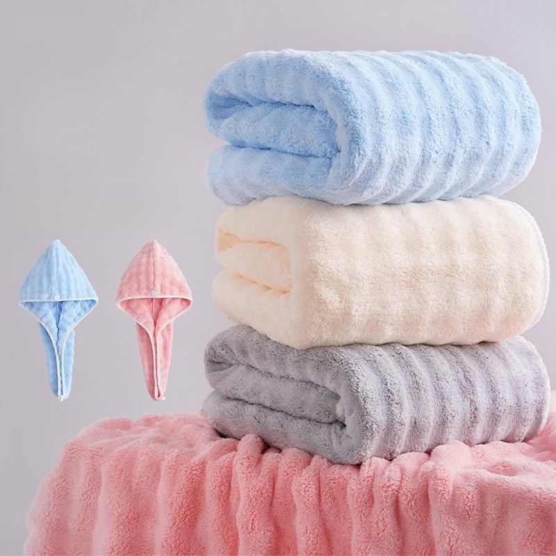 Thickened Bubble Fleece Absorbent Towel