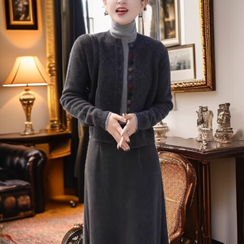 스웨터 여 긴팔 니트 카디건 패션 살 가리고 날씬해 보이는 도파민 스웨터 여 패션 니트 카디건