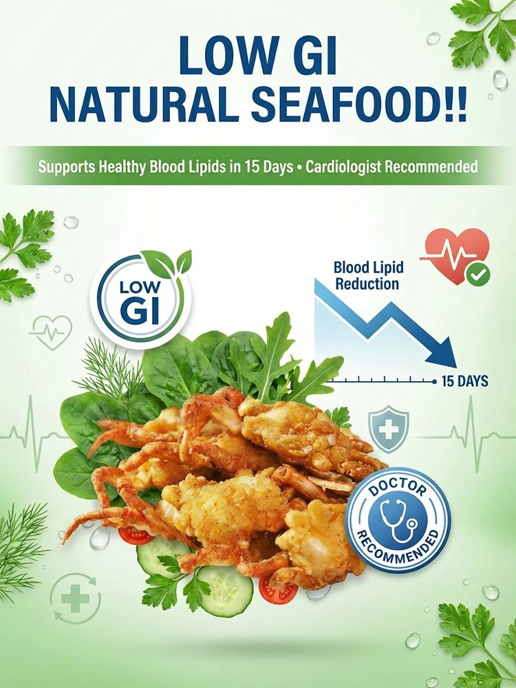 Crispy ready-to-eat sea crab