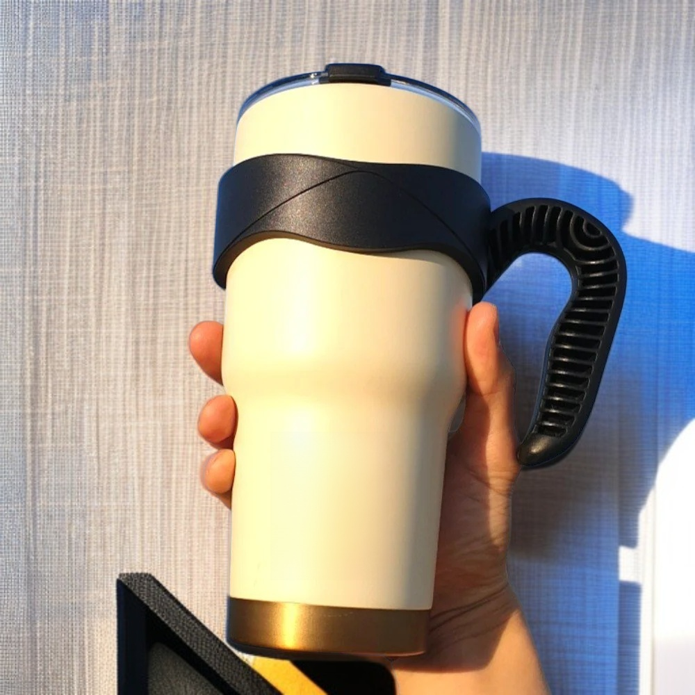  كوب قهوة للسيارة من الفولاذ المقاوم للصدأ 304 سعة كبيرة، مقاوم للانسكاب ومناسب للمشروبات الباردة