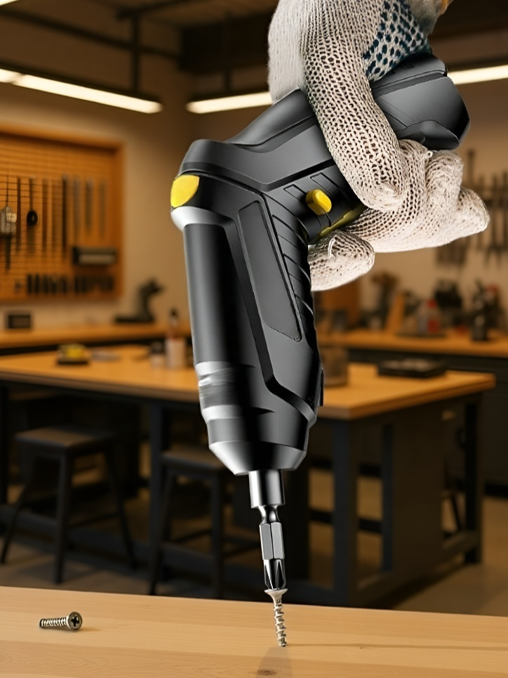 Český: Elektrický šroubovák s nabíjením – sada ručního vrtáku a nářadí