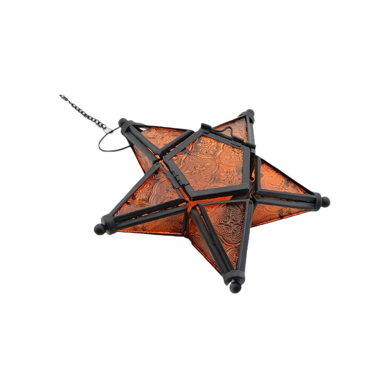 Sternkerzenständer aus Buntglas