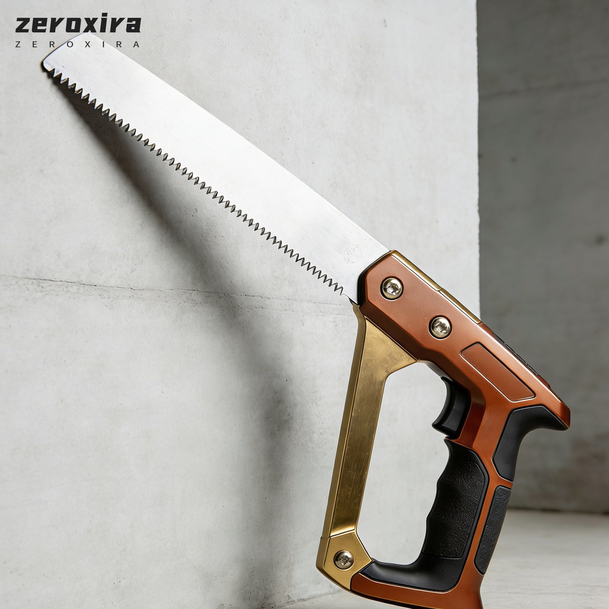 Handgeführte Säge mit ergonomischem Griff