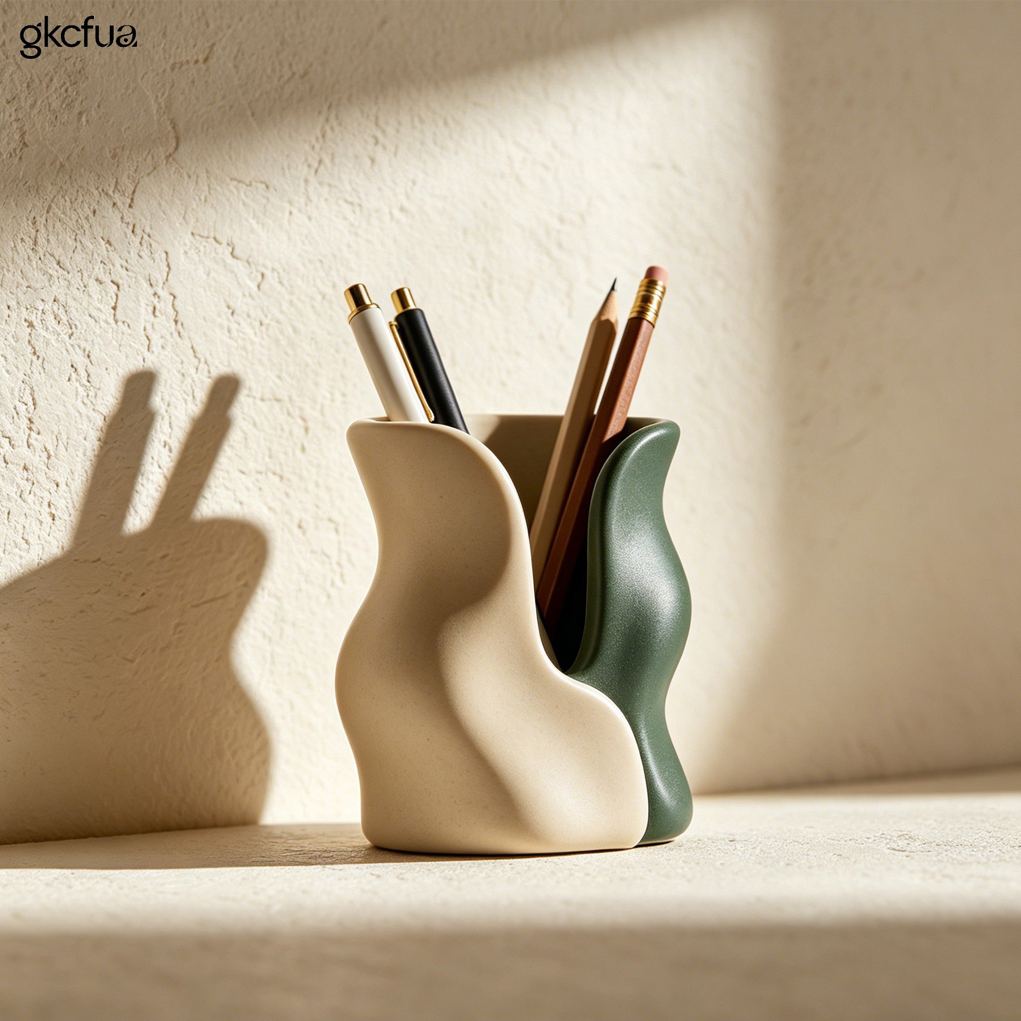 Wavy pen holders (6 pieces)