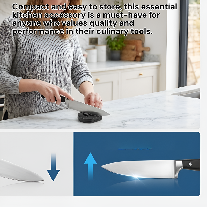 Multifunctional Kitchen Sharpening Stone, Quick Sharpener for Ceramic and Kitchen Knives