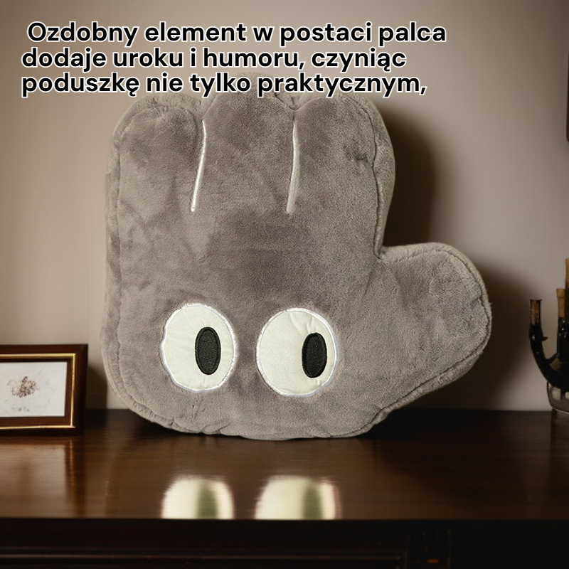 Urocza poduszka z dużą powieką, ozdoba na palec, mata tatami