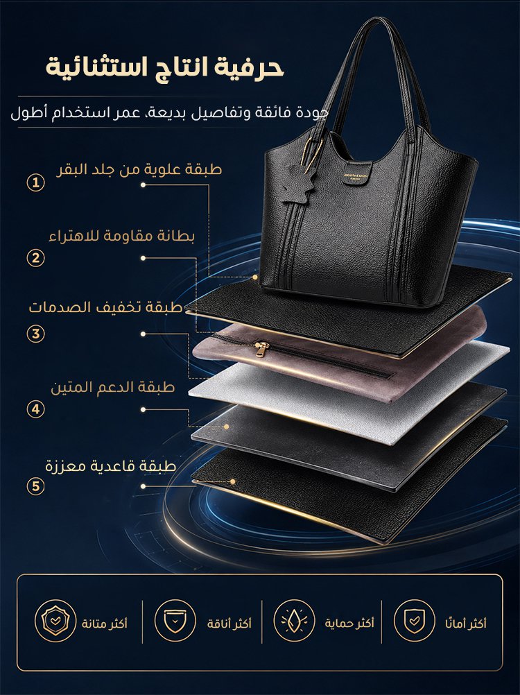 حقيبة توت راقية مثالية للمكتب والتنقل اليومي