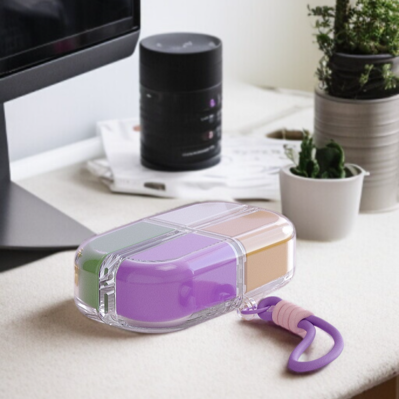 휴대용 마그네틱 대용량 소분함 밀폐 방습 수납함 도파민 캡슐 큐브 케이스