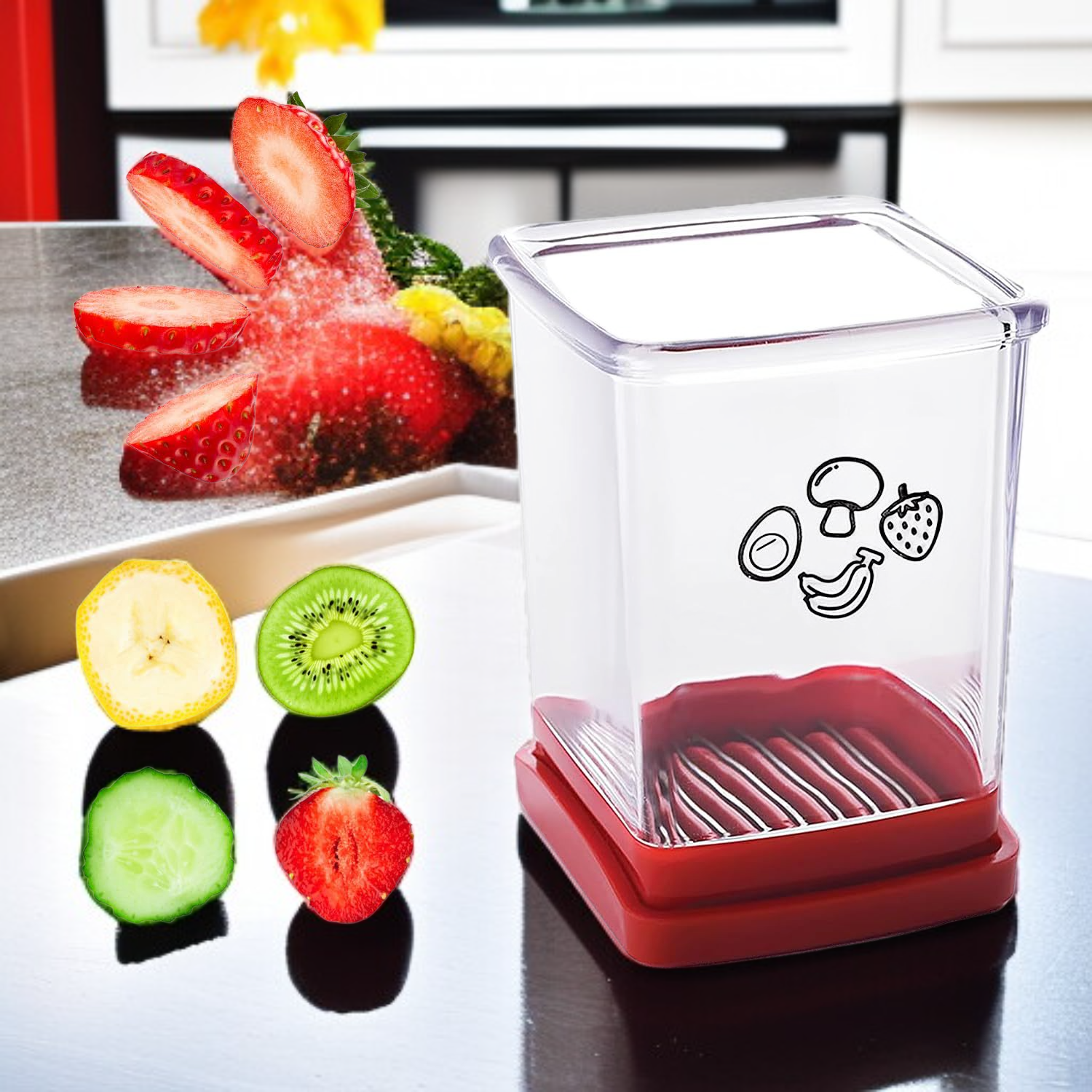 サラダ用に均一な野菜スライス