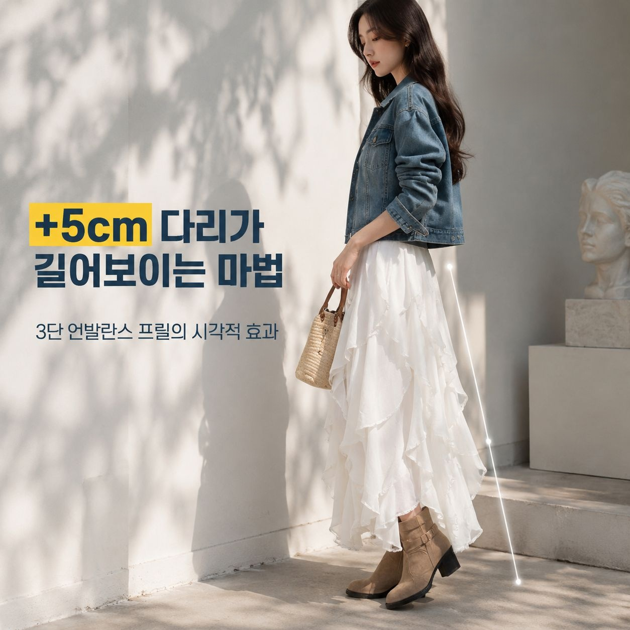  우아한 레이스 프릴 스커트