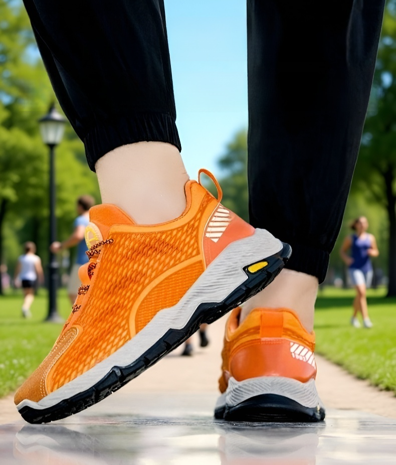 快適な履き心地の薄型メンズアスレチックシューズ