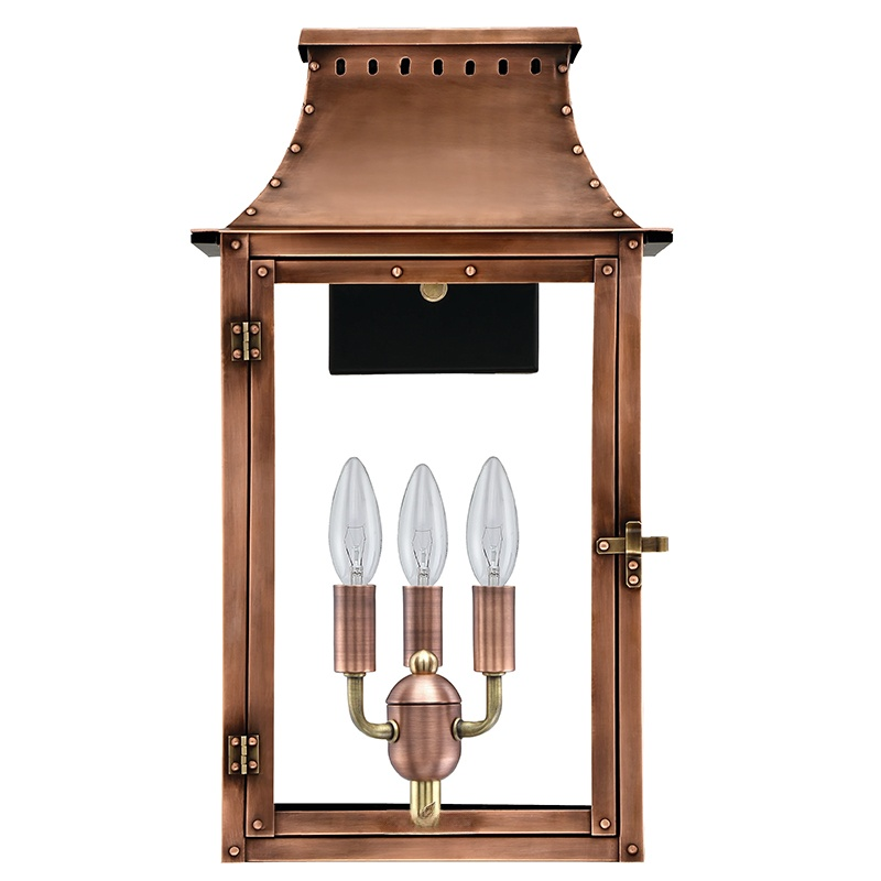 Lampe en laiton métallique