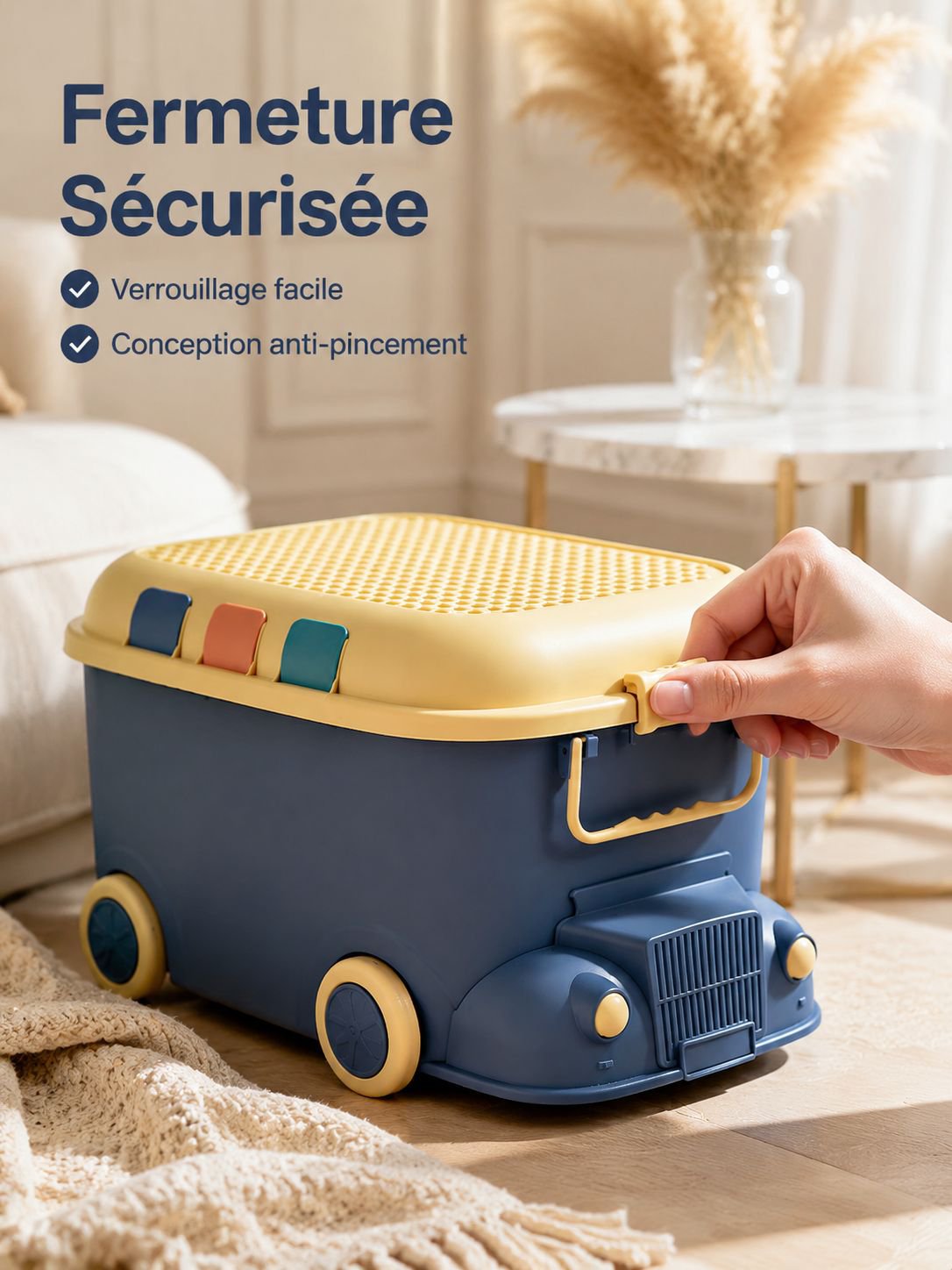 Boîte de rangement de jouets de Locomotive, boîte de rangement domestique, boîte de rangement de pet