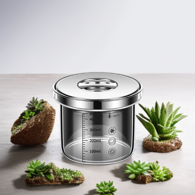 Kleine Glas-Kochschale für Dämpfen und Garen