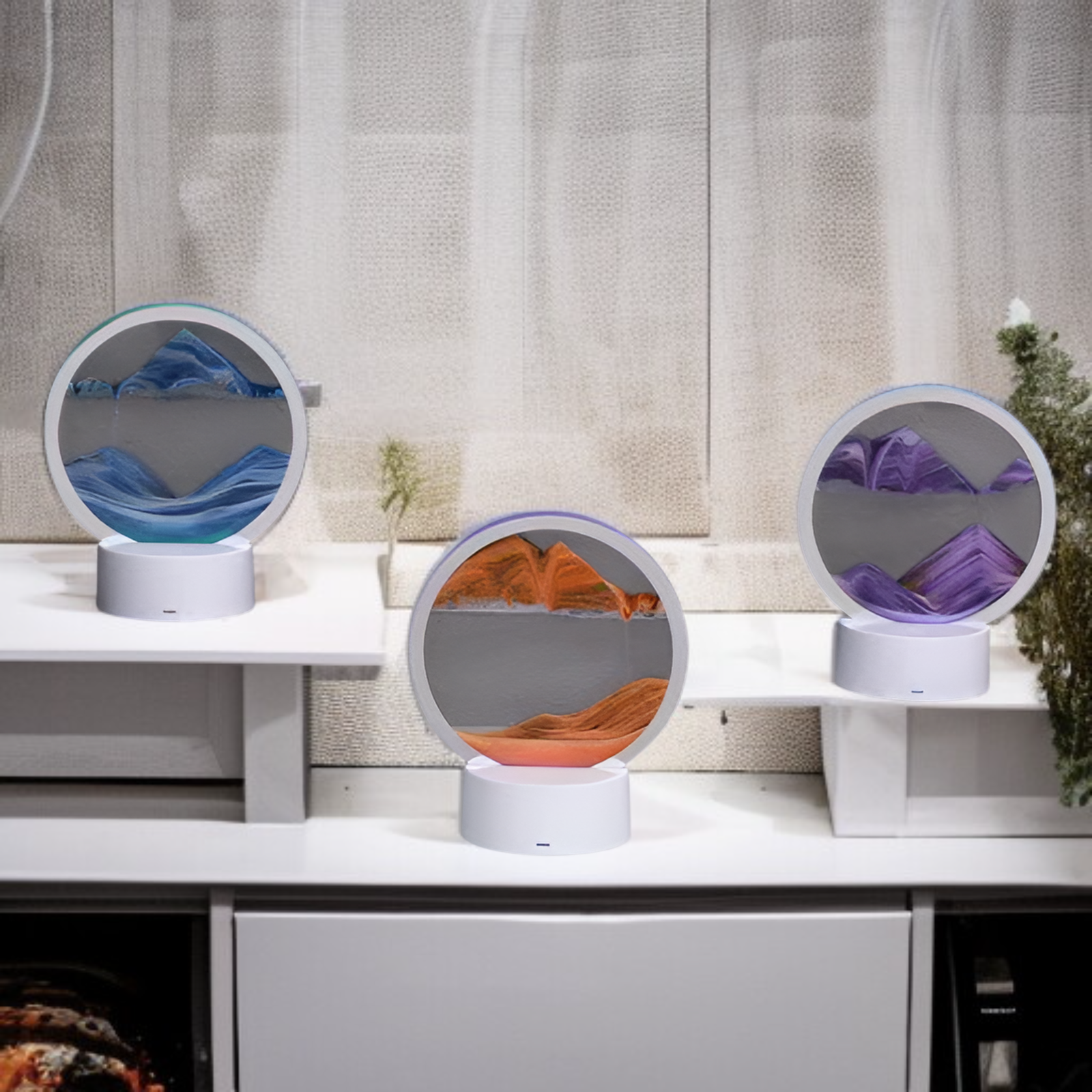 창의적인 모래시계 액자 무드등 침실 장식품