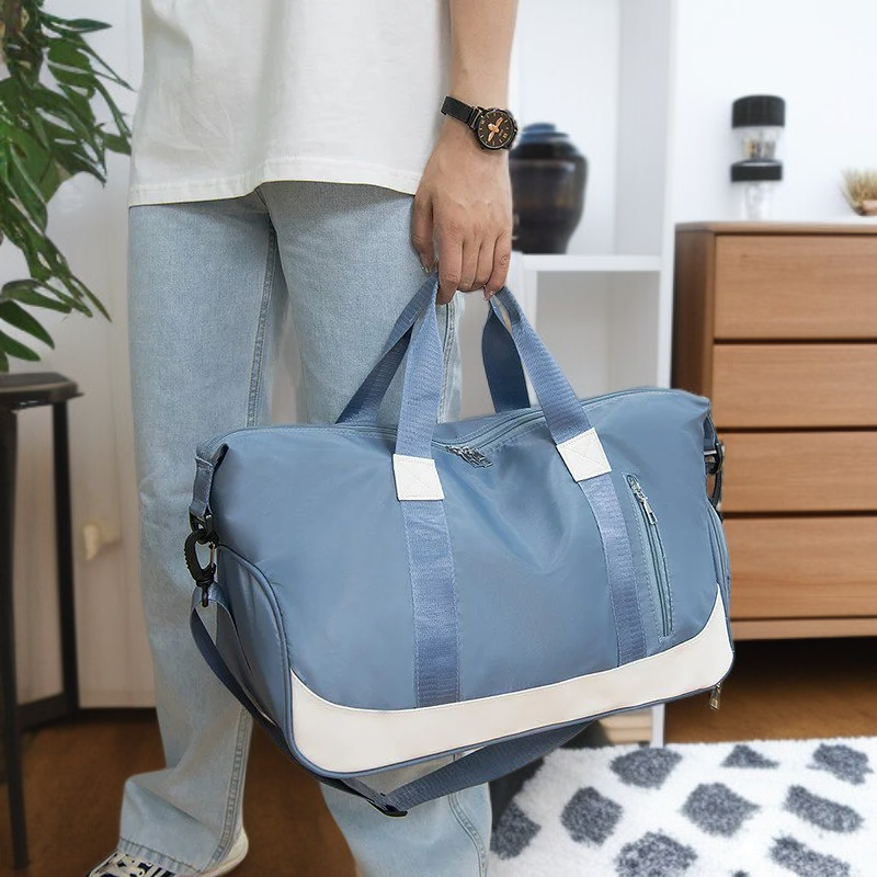 신발 칸막이가 있는 대형 여행용 스포츠 가방