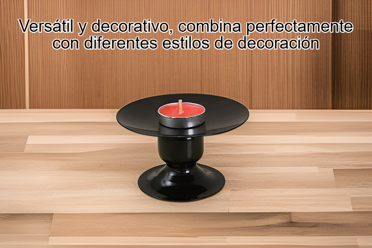 Detalle del diseño elegante de portavelas nórdico para velas aromáticas