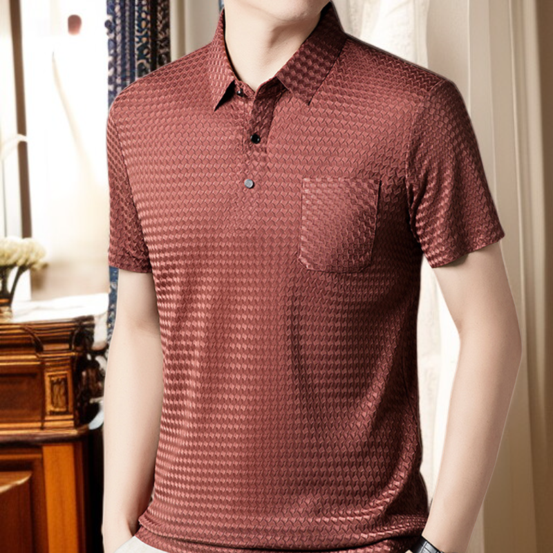 Camisa elástica informal y elegante para hombre para caminar.