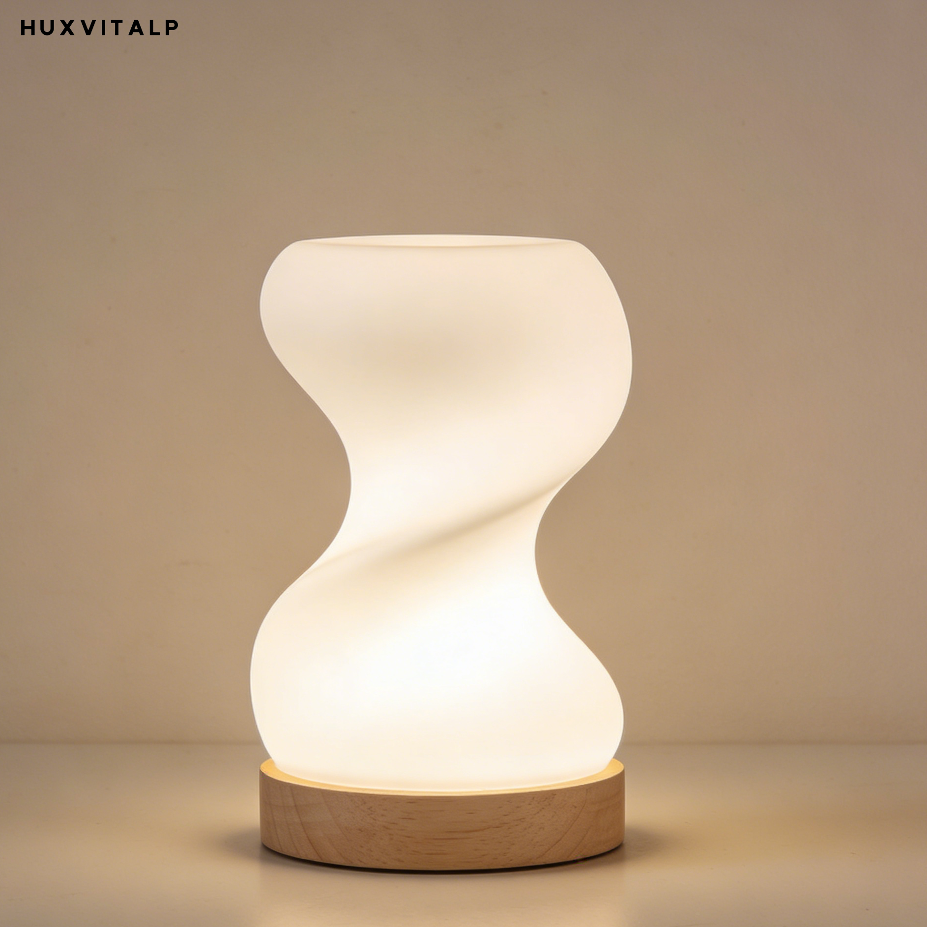 Set of two LED night lights with soft white glow