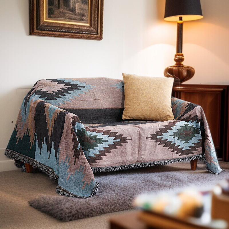 ダブル・シングル・サイド・スカンジナビアン・ブランケット ソファータオル装飾カバーブランケット タイガーカバーブランケット カバーブランケットソファタオルシングルファーストクラスソファカバー