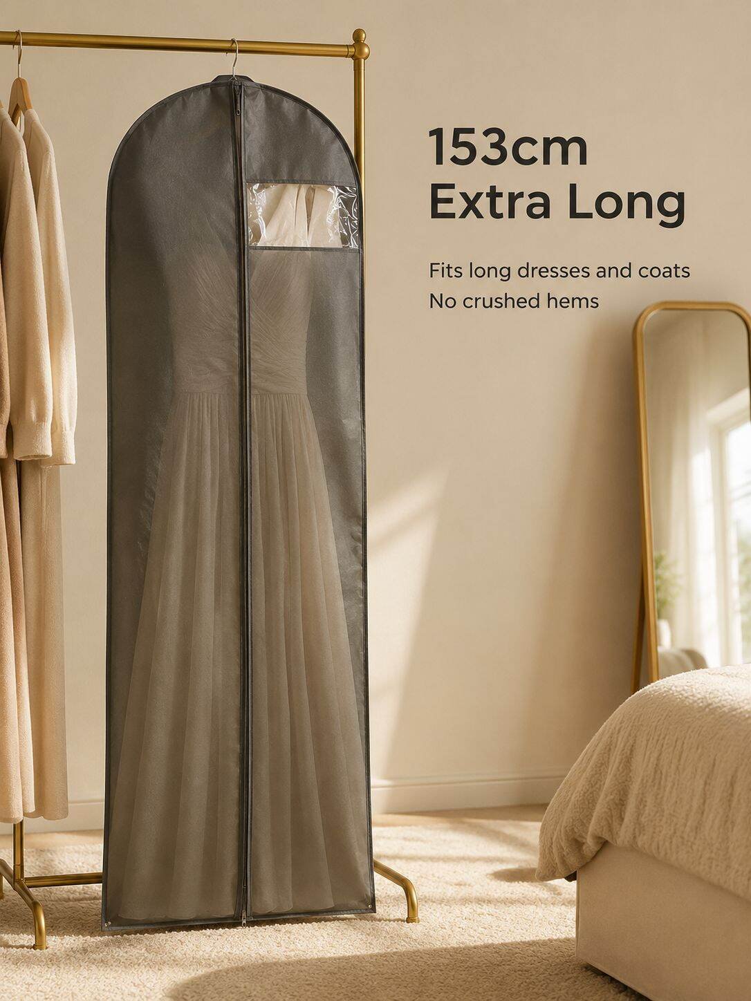 Suit Garment Bag with Zipper Dust Cover