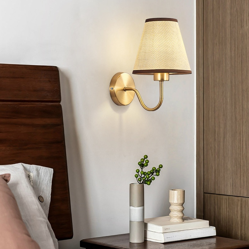 Bedroom bedside wall lamp