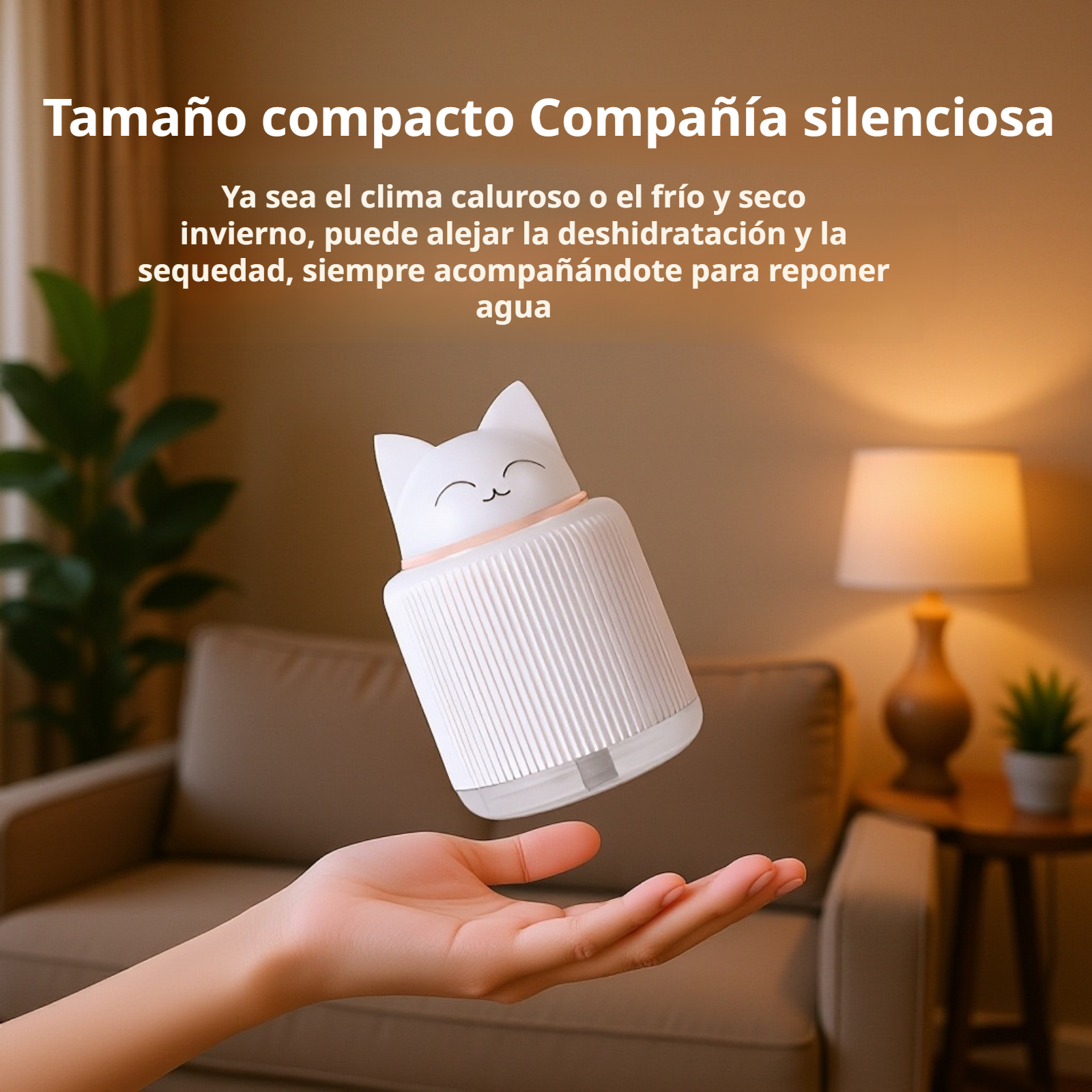 Humidificador mini con luz para mujeres embarazadas y bebés, portátil para el hogar