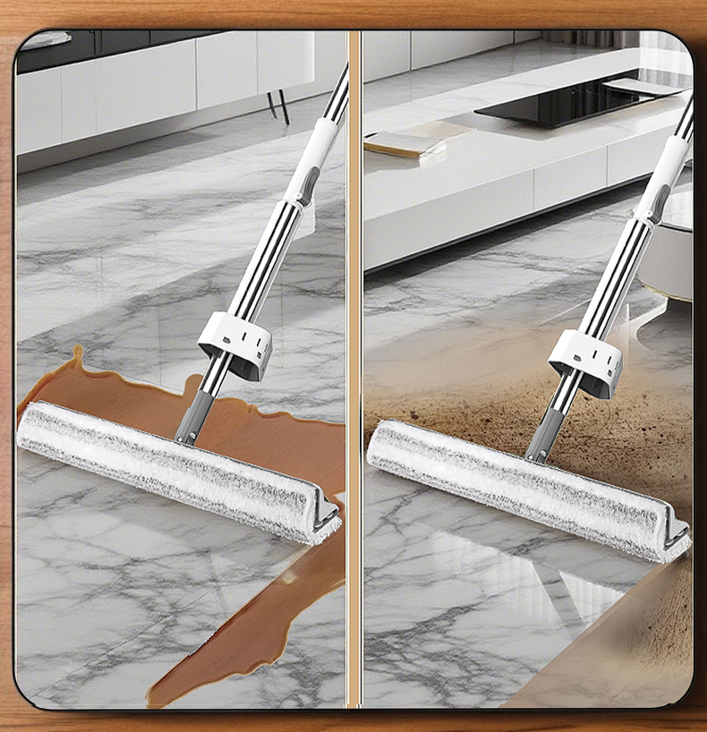 ممسحة تنظيف أرضيات بدون الحاجة للمس اليدين