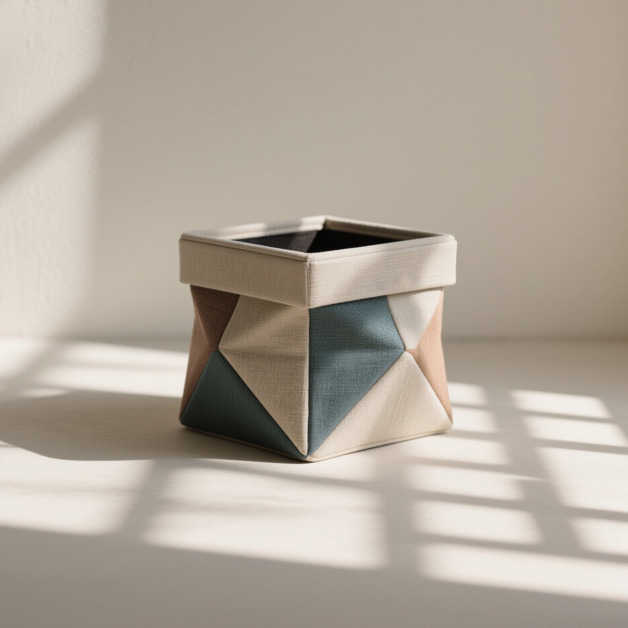  패브릭 패치워크 수납함