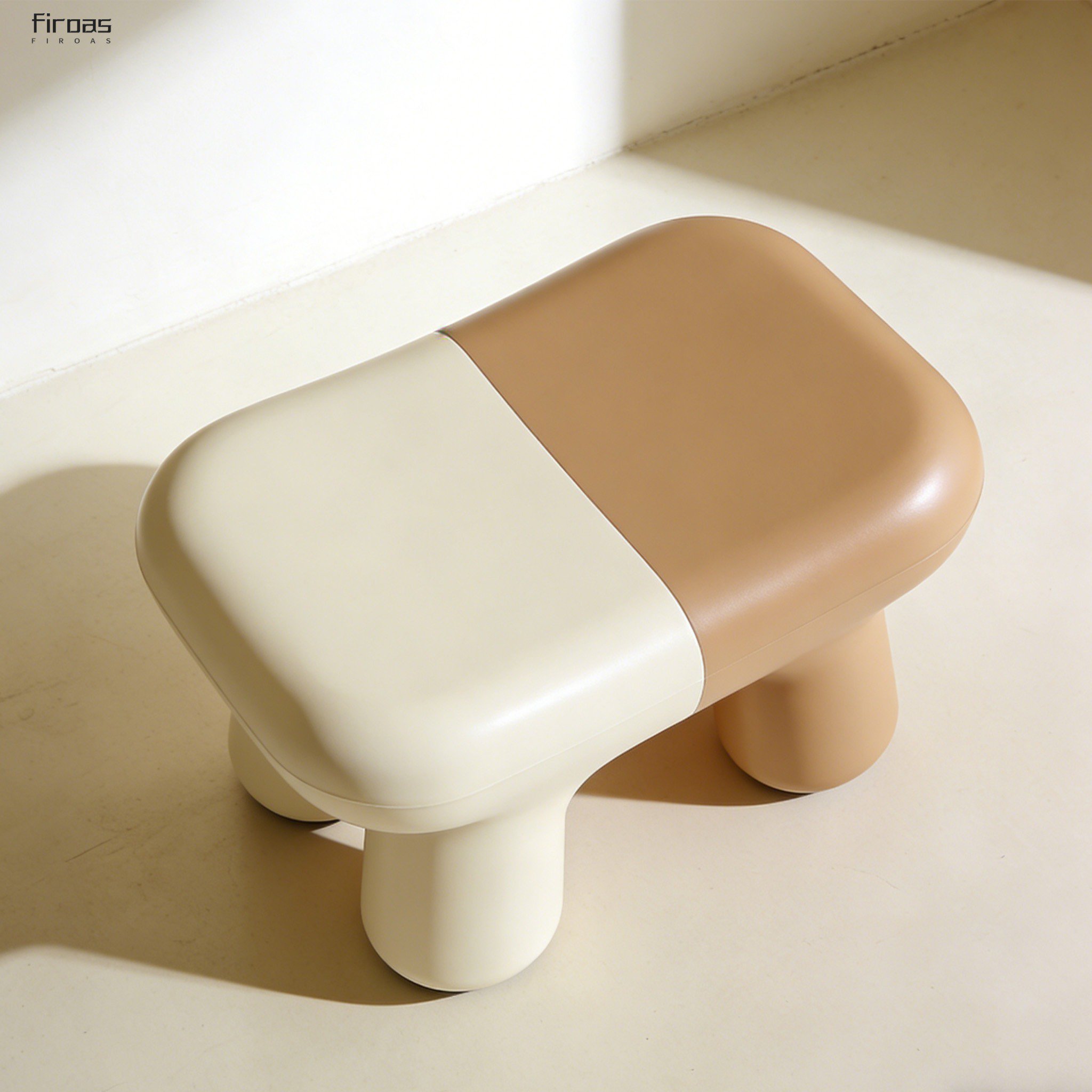 ม้านั่งเปลี่ยนรองเท้าสไตล์มินิมอล ชุด 2 ชิ้น