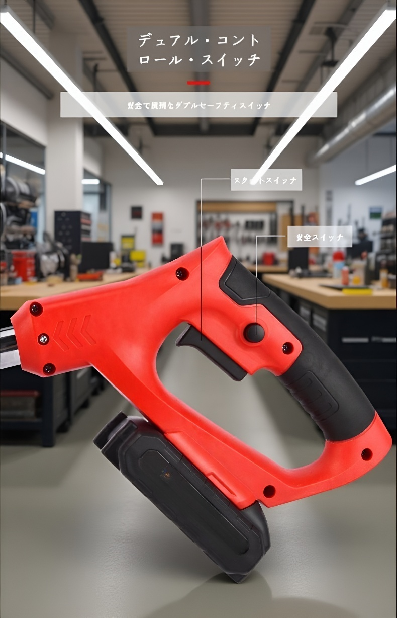 静音タイプ芝刈り機の使用シーン