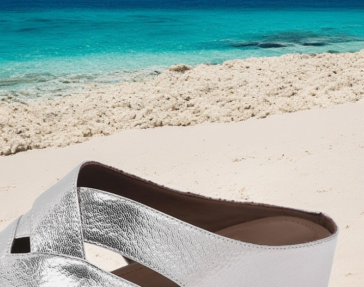 صندل نسائي ذو كعب منخفض