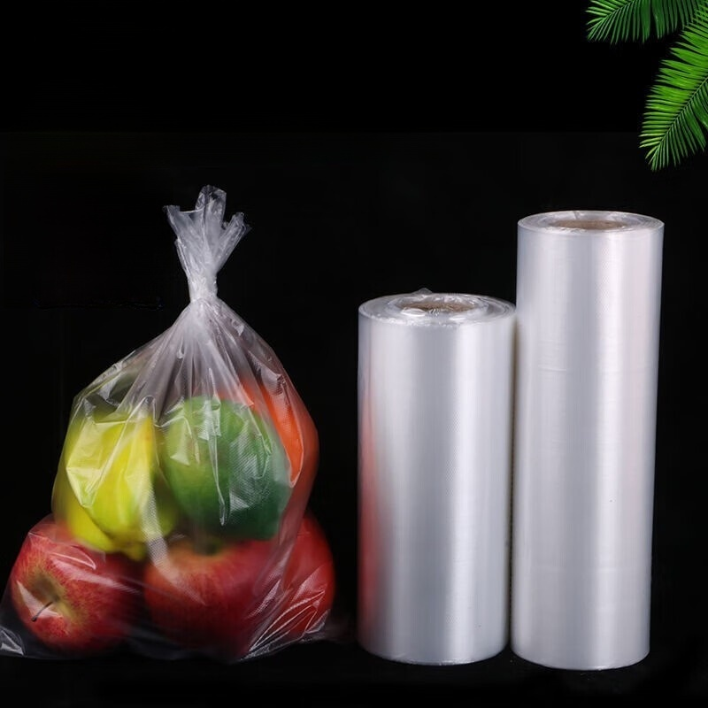 Food Grade Tear-Off Roll Fresh-Keeping Bags Supermarket Plastic Bags