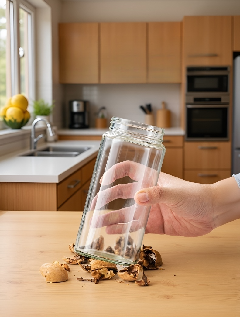 요리 중 오일 디스펜서 활용 모습