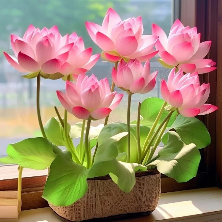 Nenúfar de la buena suerte de las cuatro estaciones