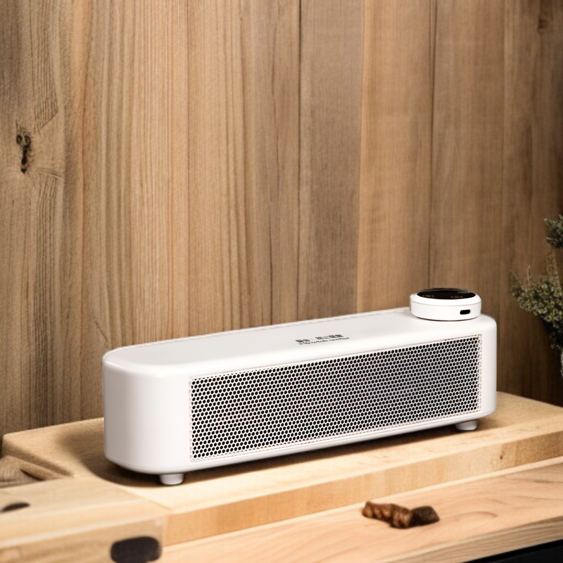 ミニ静音暖房機 小型ヒーター オフィスデスク用 省エネPTCセラミック