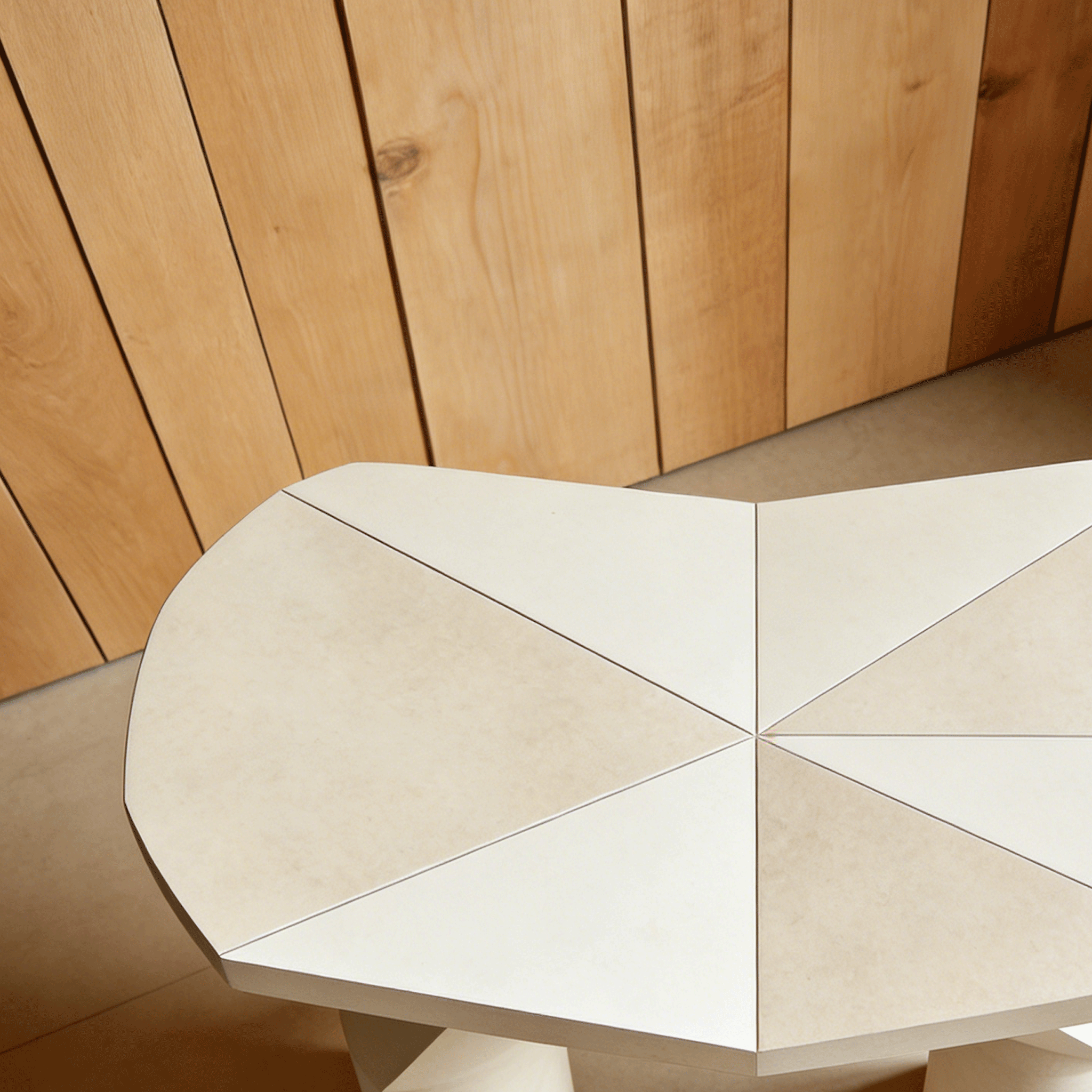 Banco individual estilo minimalista en sala moderna