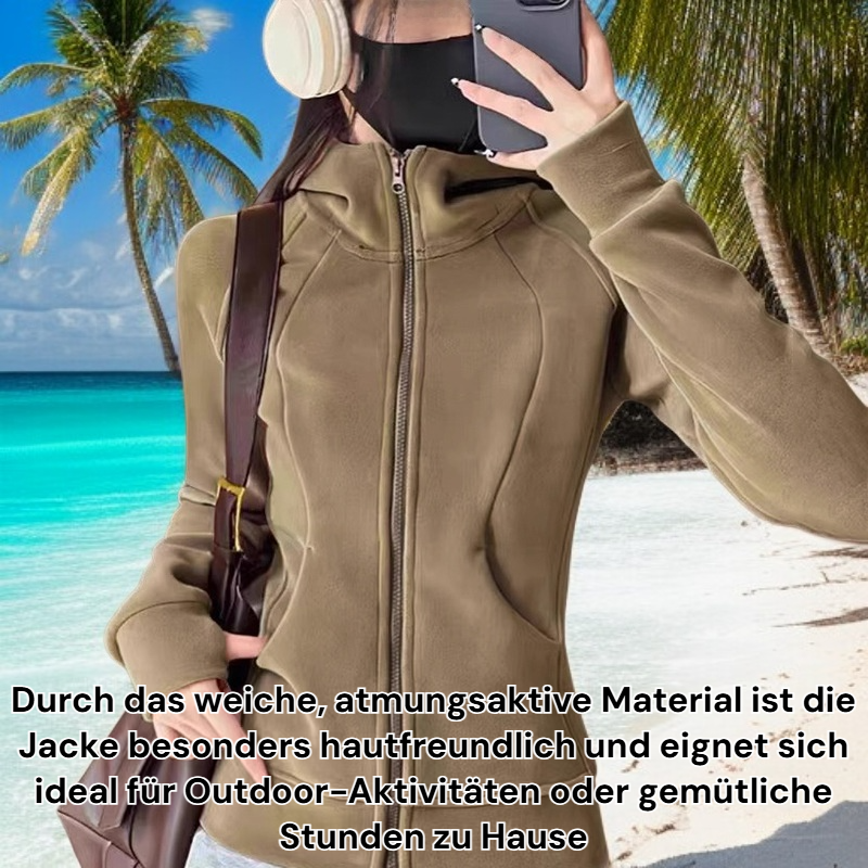 Sweatshirtjacke aus Polarfleece