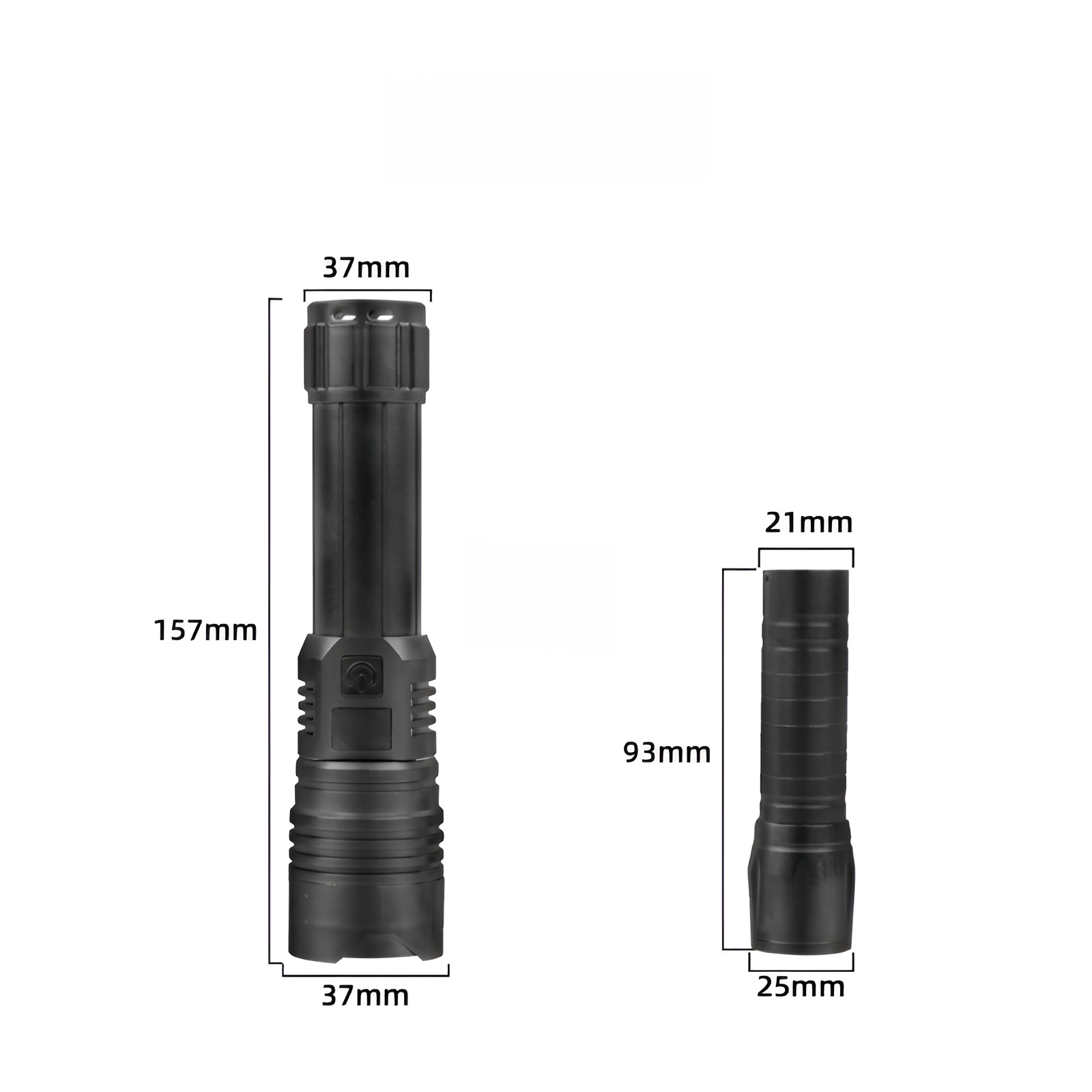 Lampe torche rechargeable haute luminosité et longue portée