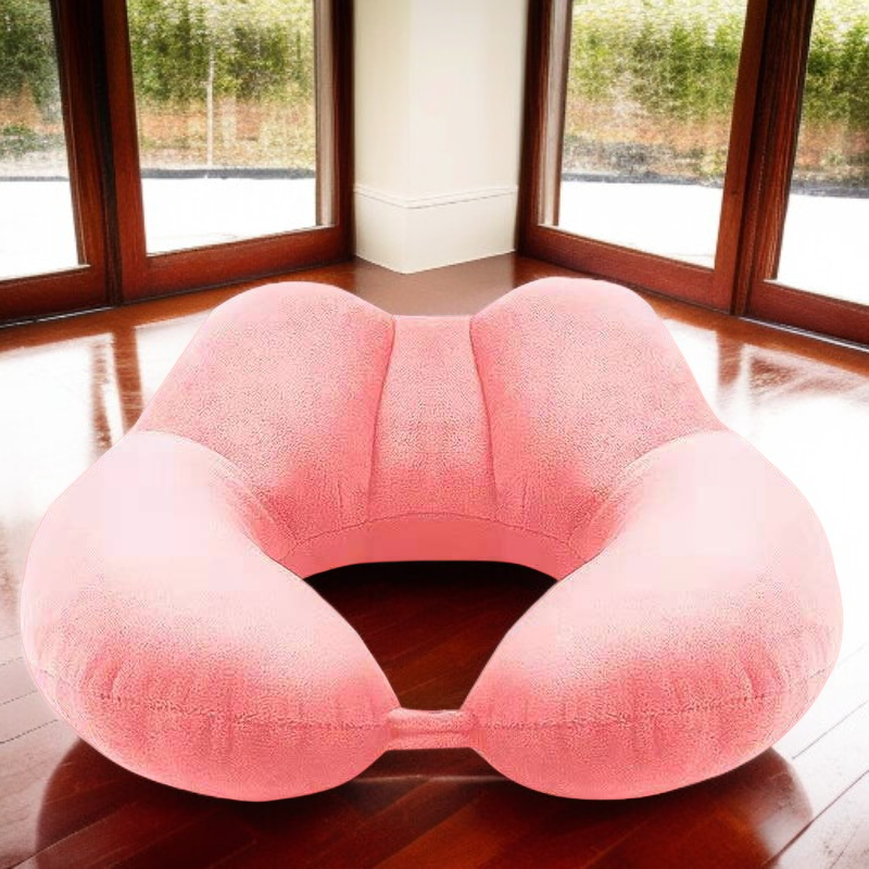 หมอนรองคอสำหรับนักเรียนเดินทาง หมอนรูปตัว U แบบเมมโมรี่โฟม พกพาสะดวก ใช้บนเครื่องบิน