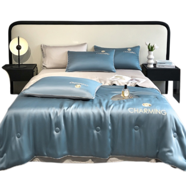 Summer Silk Embroidered Air Conditioner Quilt